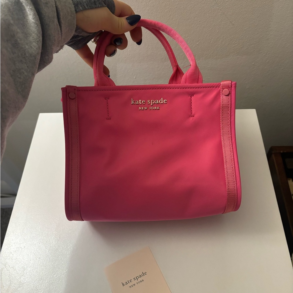 Kate Spade hot Pink purse w/ crossbody strap